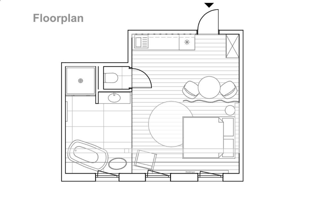 Zentrale 1-Zimmer-Ferienwohnung Mit Digitalem Check In 霍夫 外观 照片
